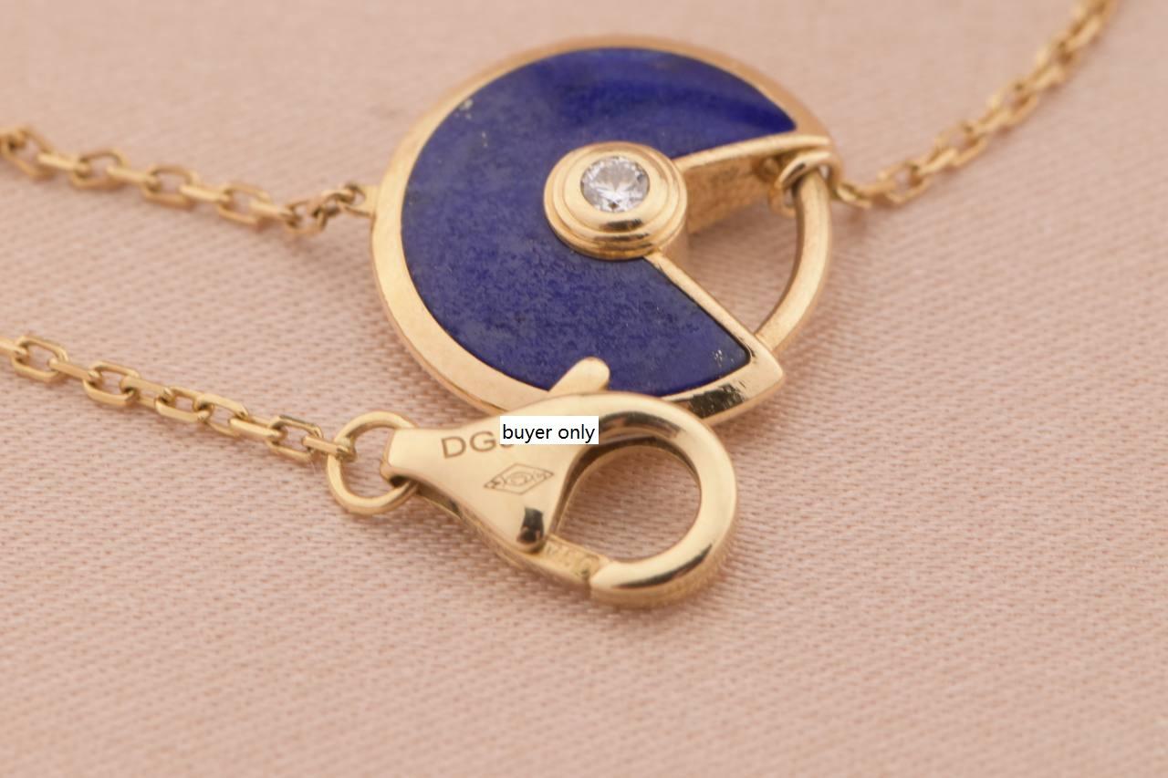 Cartier Amulette de Cartier 18K Yellow Gold Lapis Lazuli Bracelet 4