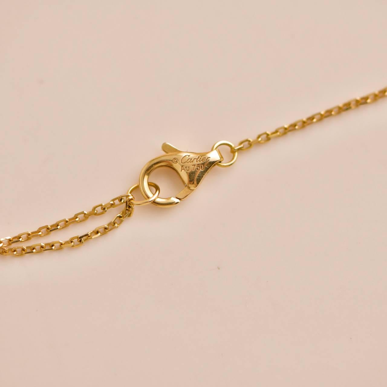 Cartier Amulette De Cartier 18K Yellow Gold Lapis Lazuli Necklace XS Model 1