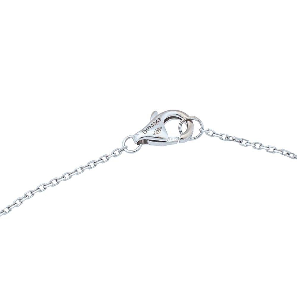 Contemporary Cartier Amulette de Cartier Diamond 18K White Gold Pendant Necklace