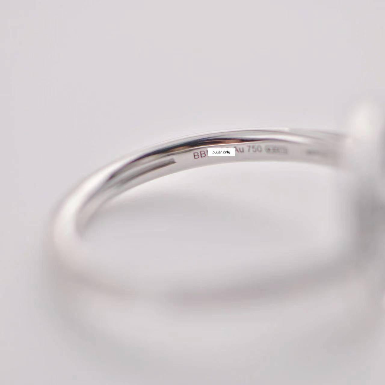 Cartier Amulette de Cartier Diamant 18K Weißgold SM Ring Größe 53 2