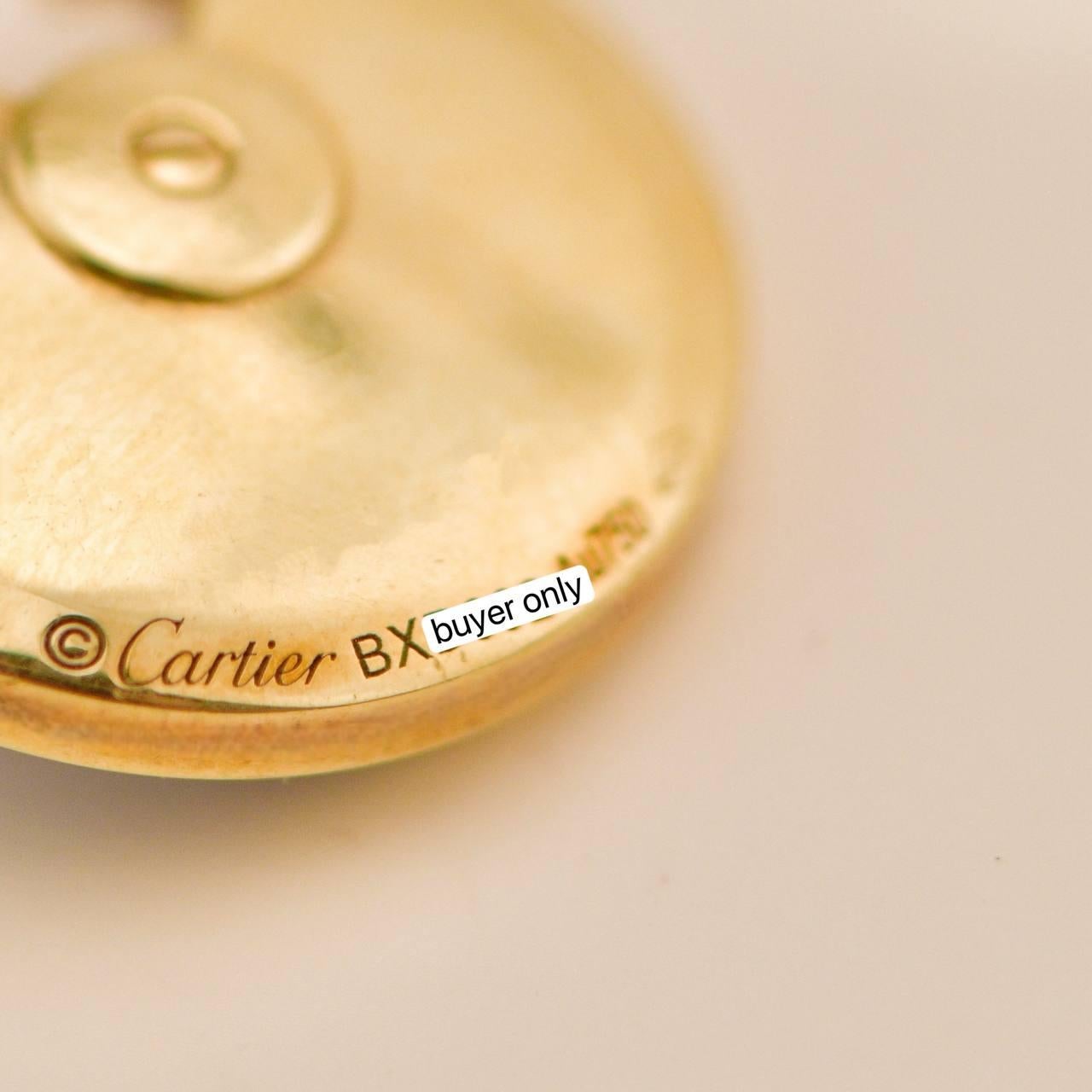 Cartier Amulette De Cartier Collana in oro giallo 18 carati con diamanti e lapislazzuli in vendita 3
