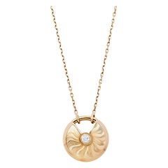 Cartier Amulette de Cartier Diamond Textured 18K Long Pendant Necklace