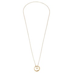 Cartier Amulette de Cartier Perlmutt Diamant 18K Gelbgold Halskette