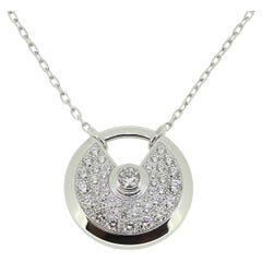Used Cartier Amulette De Cartier Pavé Diamond Necklace