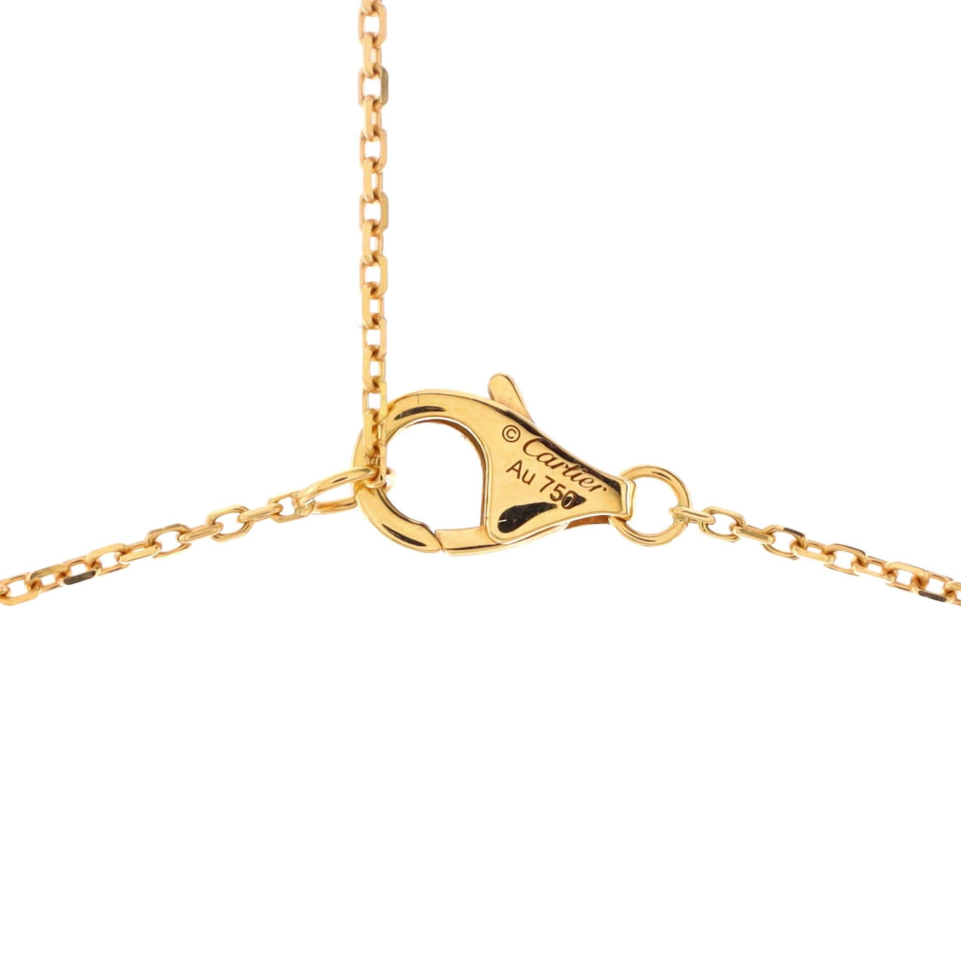 Cartier Amulette De Cartier Halskette mit Anhänger aus 18 Karat Gelbgold mit Mutter Damen