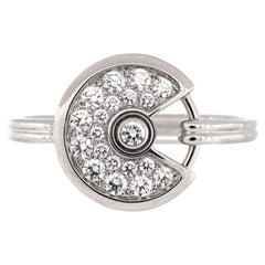 Anello Cartier Amulette De Cartier in oro bianco 18 carati e diamanti