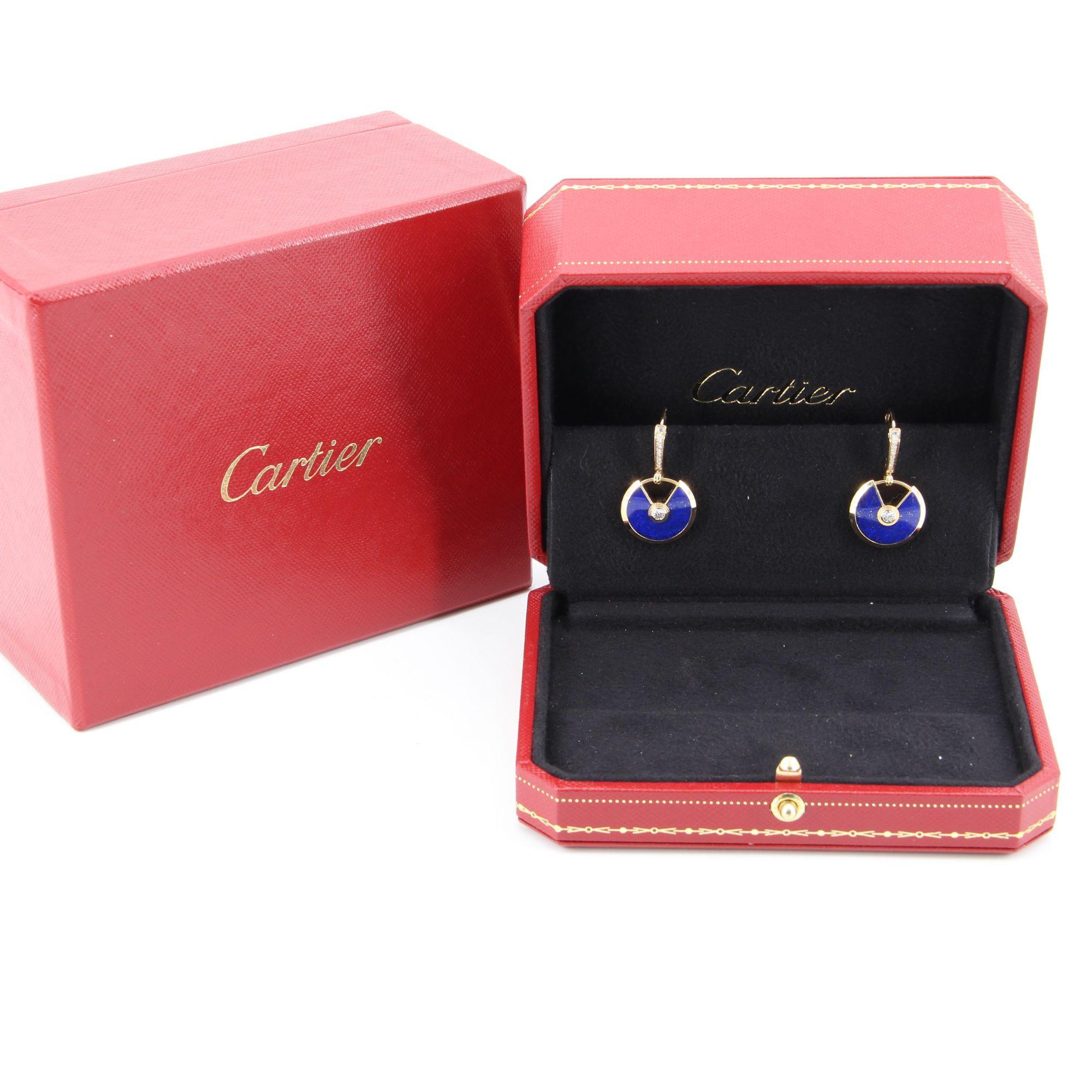 cartier amulette earrings