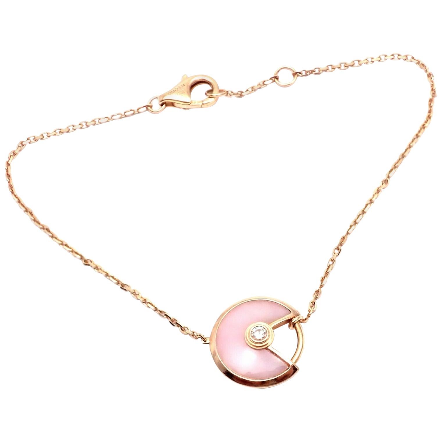 cartier amulette pink opal