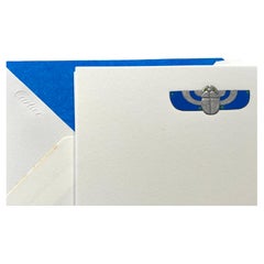 Cartier and America "The Scarab Brooch" Card and Envelope Set Luxury Stationery