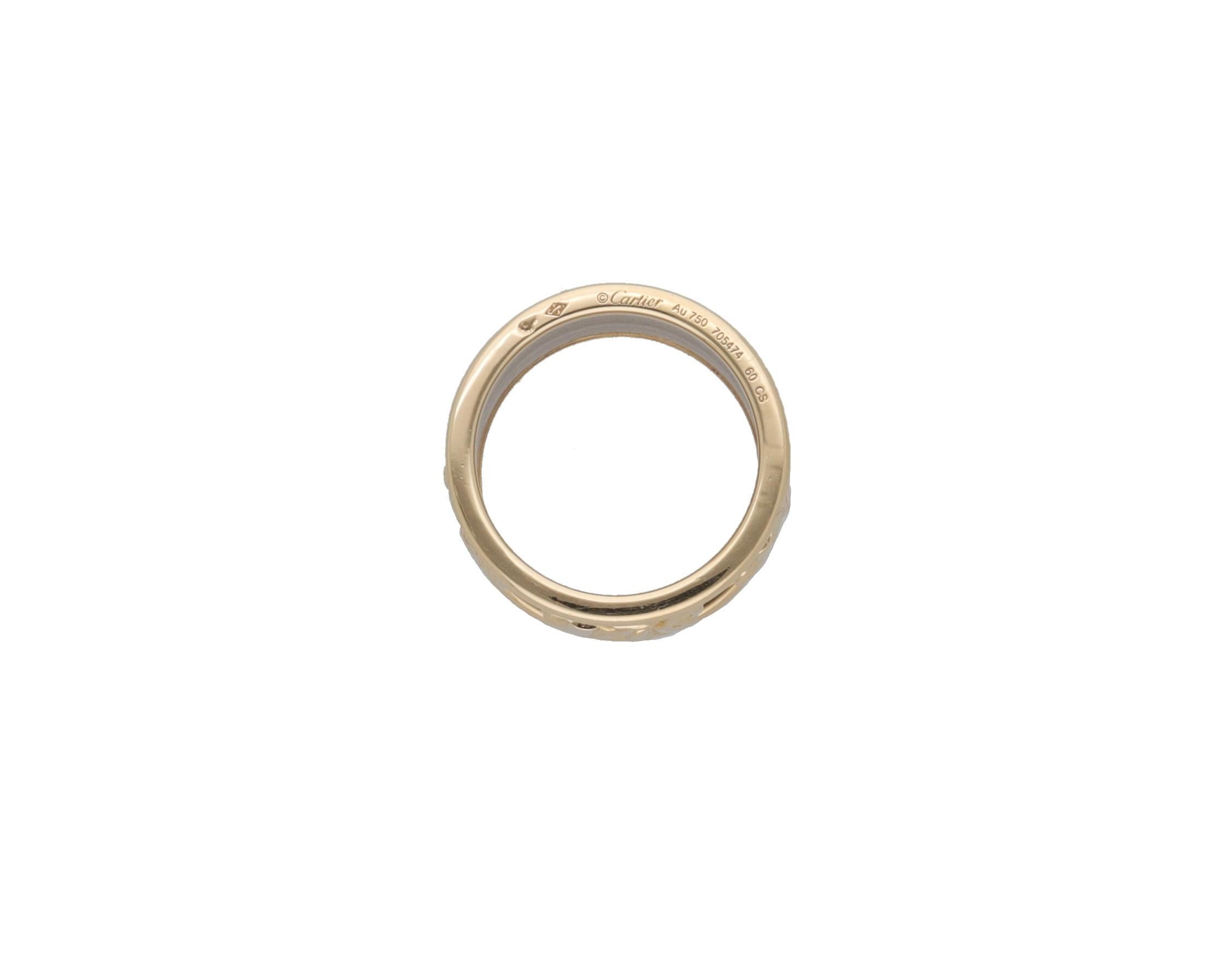 Cartier 18kt Gold Walking Elephants Band Ring. For Sale 1