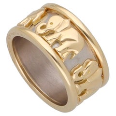 Cartier 18 Kt Gold Elefanten Band Ring