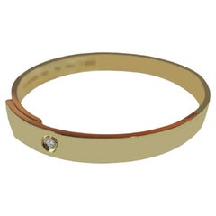 Cartier Anniversary Diamond 18 k Gold Bangle Bracelet size 17