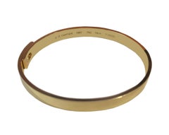 Cartier Anniversary Diamond 18k Gold Bangle Bracelet Size 19