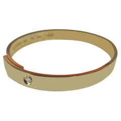 Cartier Anniversary Diamond 18 k Gold Bangle Bracelet size 19