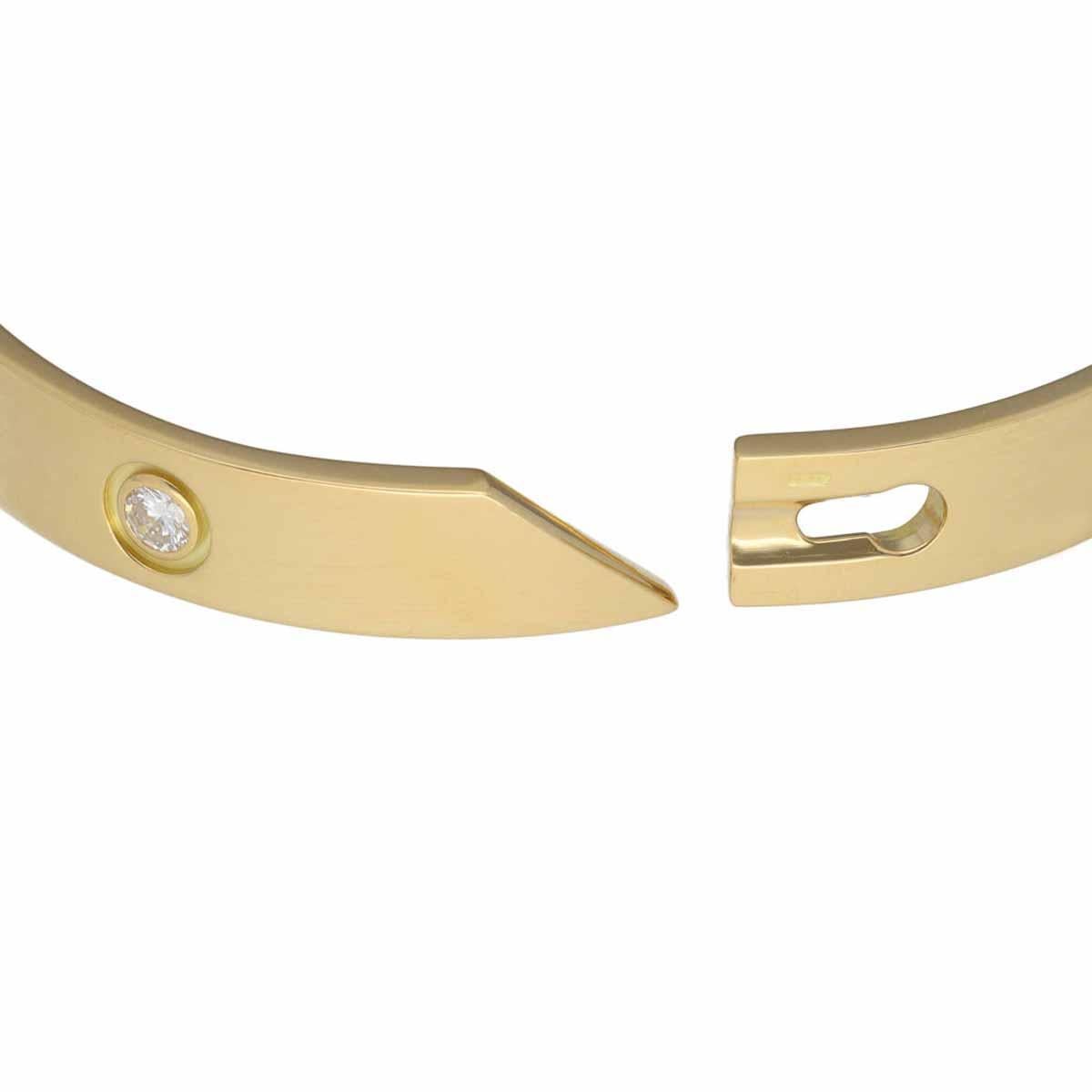 Cartier Anniversary Diamant-Armband aus 18 Karat Gelbgold 16cm Damen