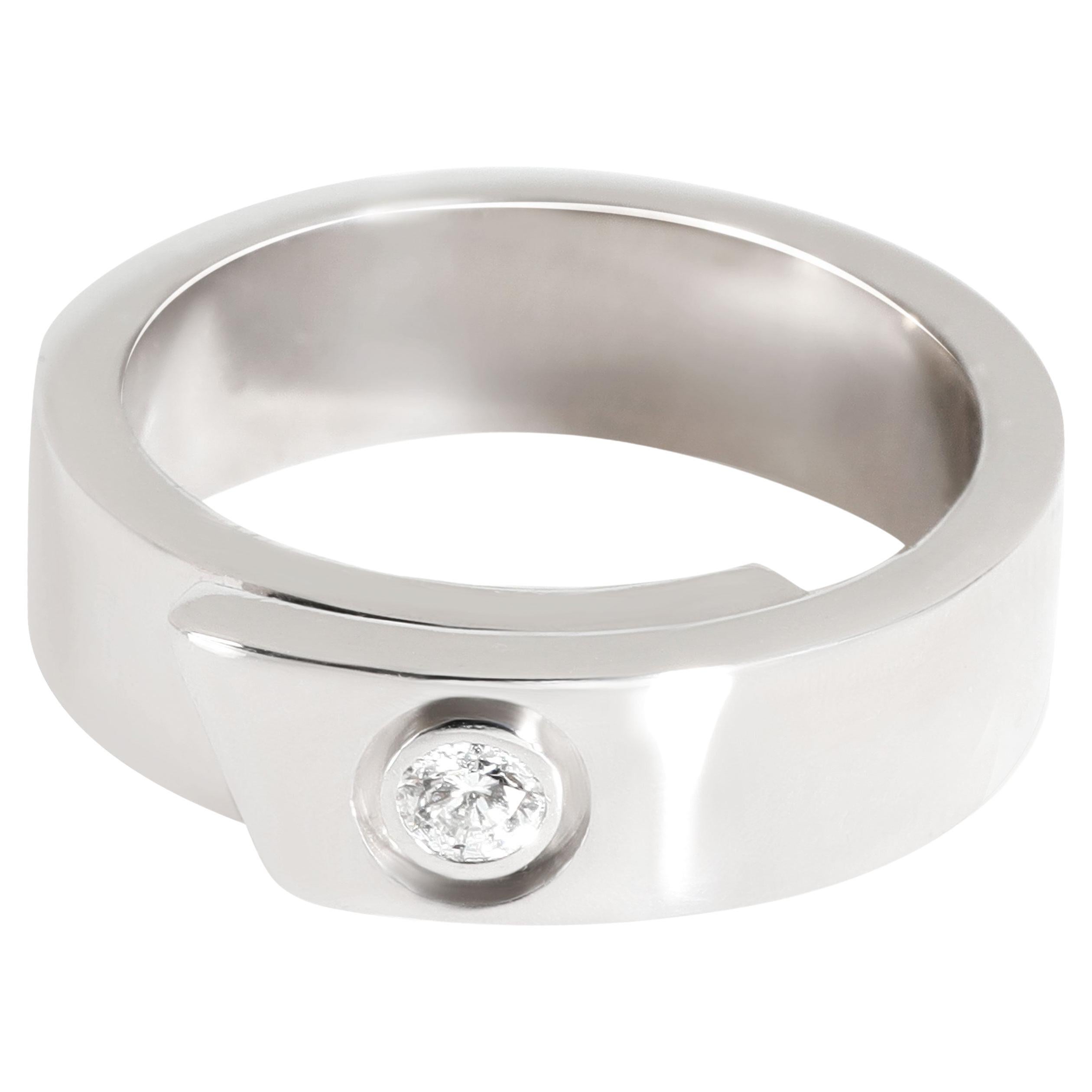 Cartier Anniversary Ring in 18k White Gold DEF VVS 0.09 CTW For Sale