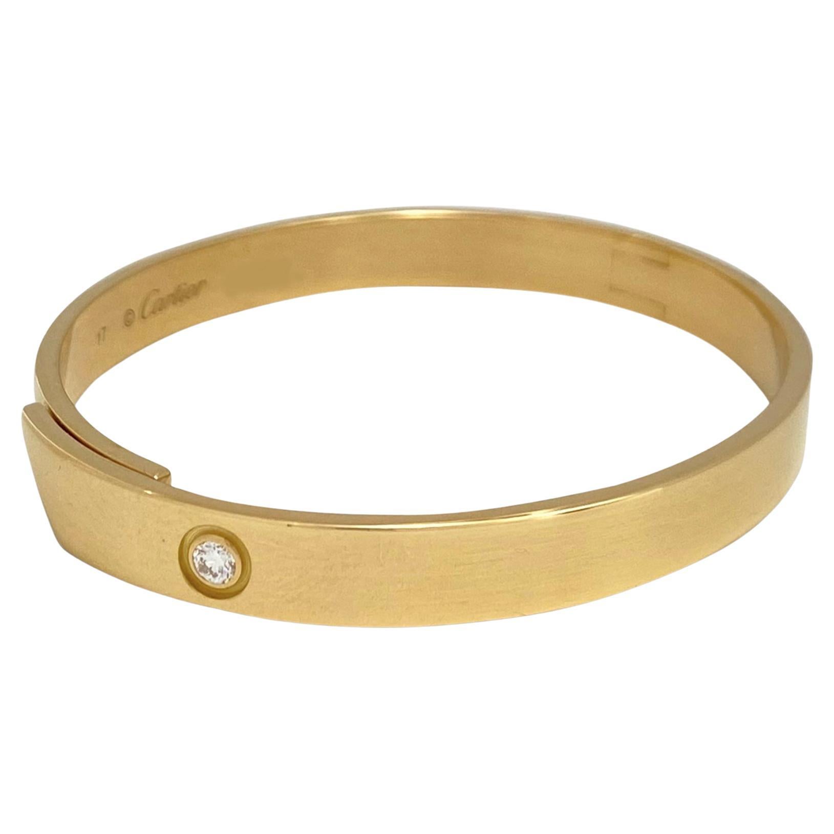 Cartier Yellow Gold and Diamond Nail Bracelet at 1stDibs cartier nail