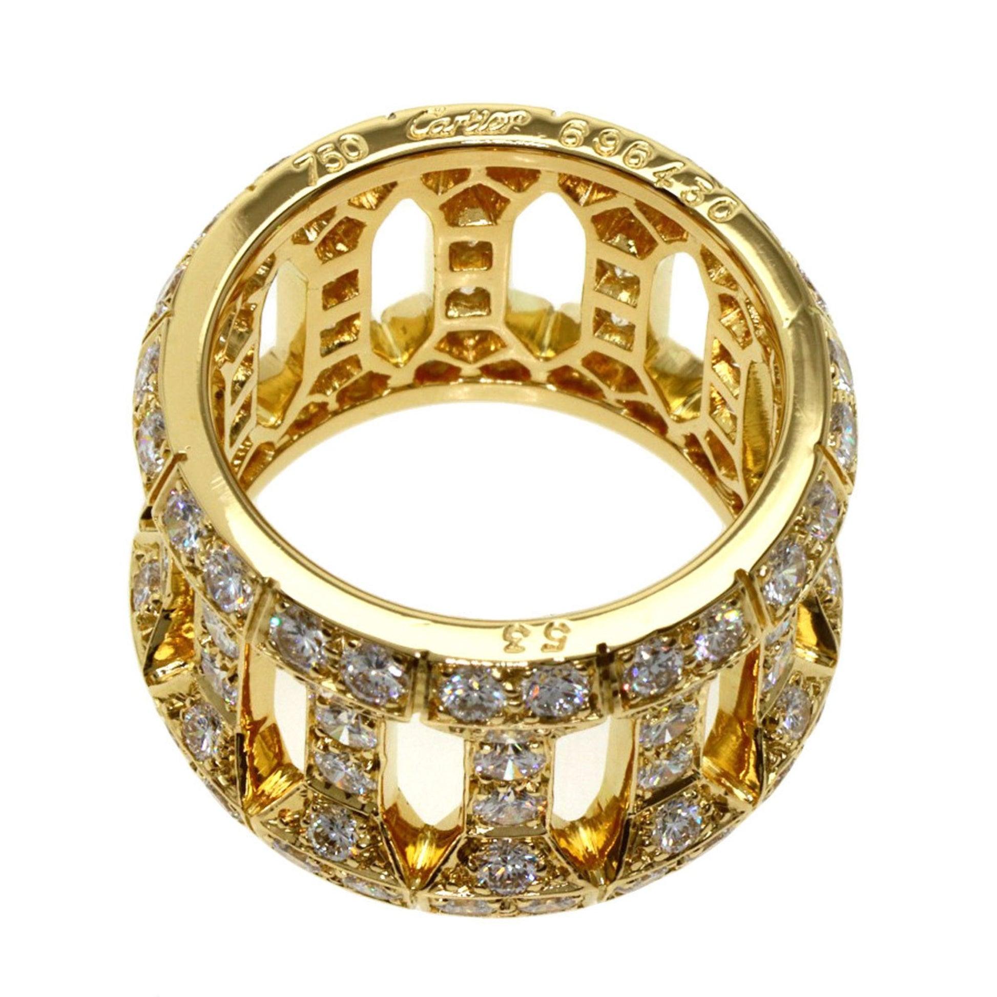 Women's Cartier Antalia Diamond Ring in 18K Yellow Gold For Sale