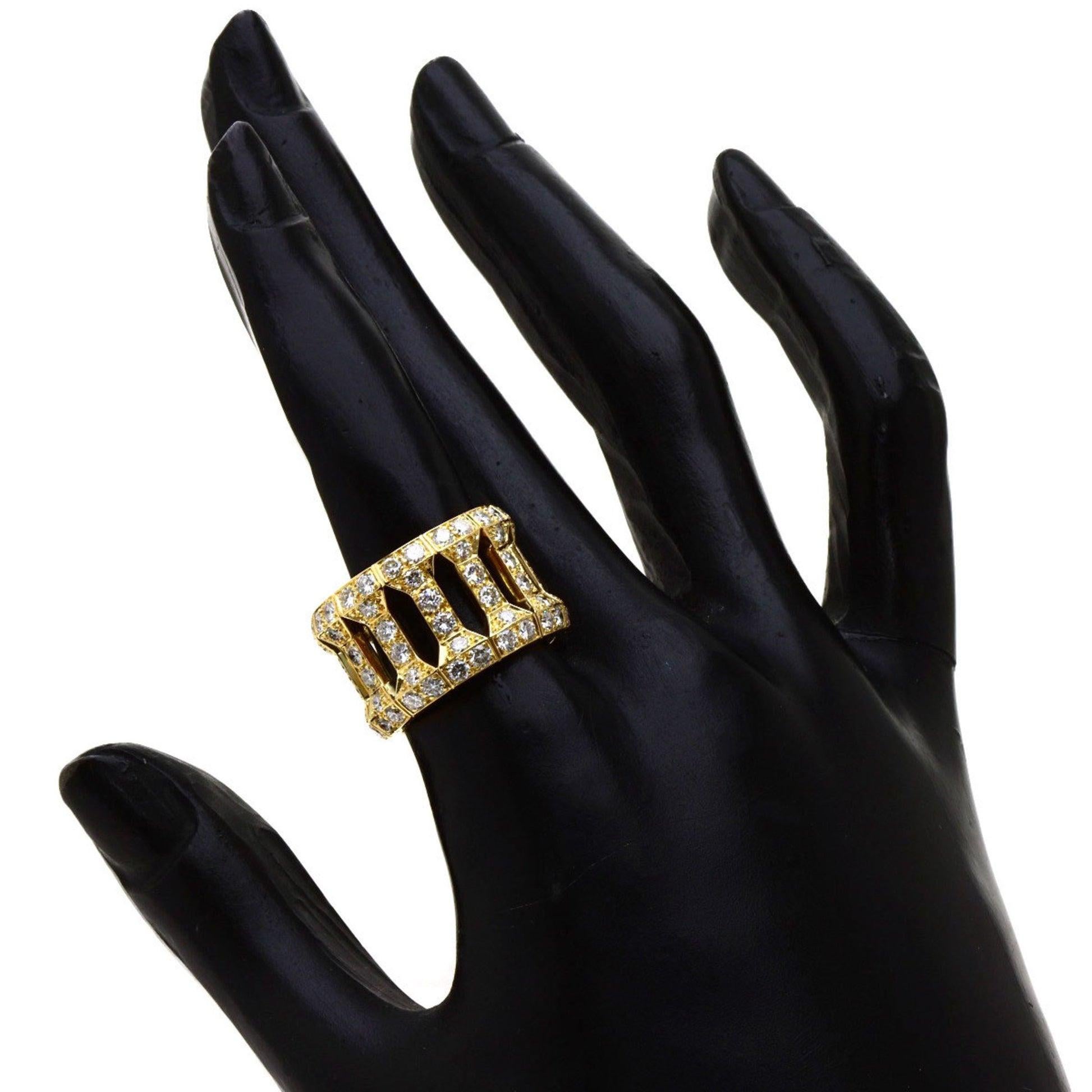 Cartier Antalia Diamantring aus 18 Karat Gelbgold mit Diamanten im Angebot 1