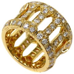 Cartier Antalia Diamantring aus 18 Karat Gelbgold mit Diamanten