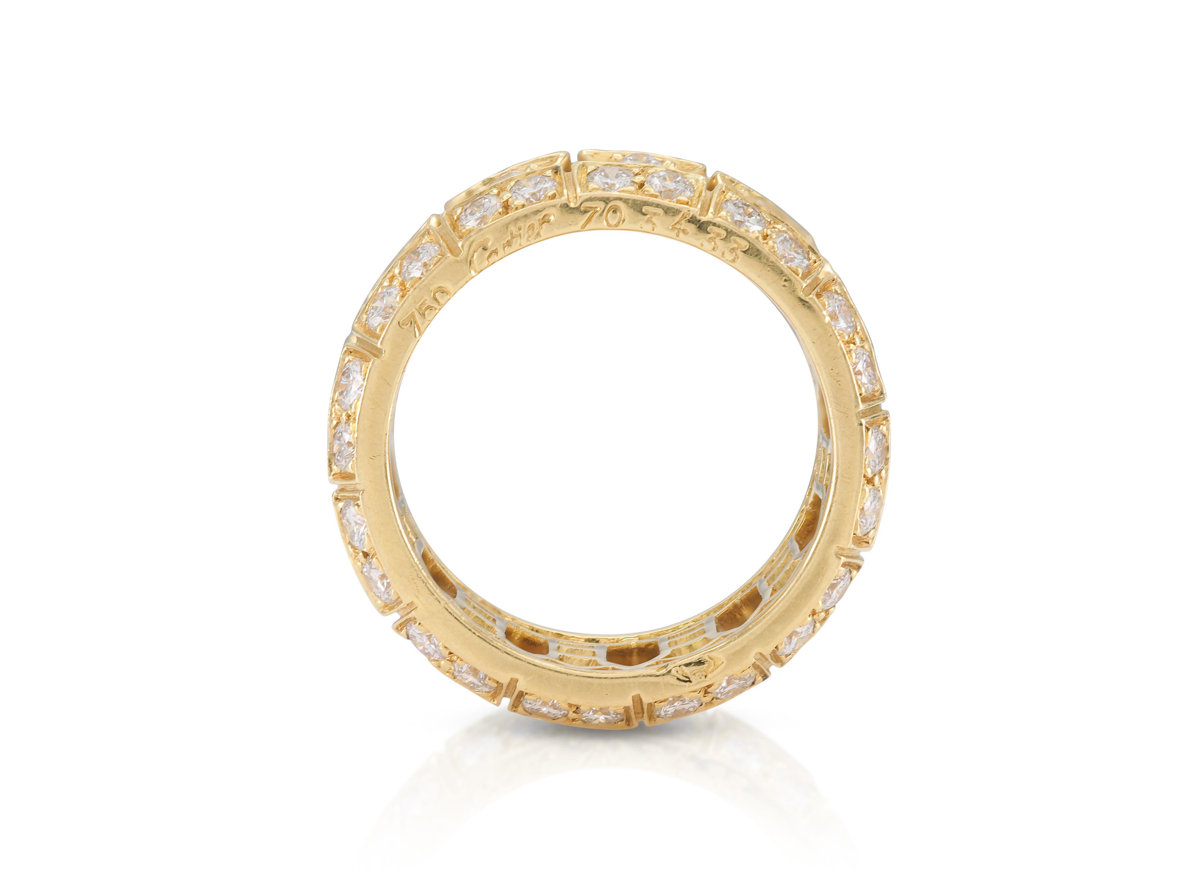 Cartier Antalia Ring with Diamonds In Good Condition For Sale In New York, NY