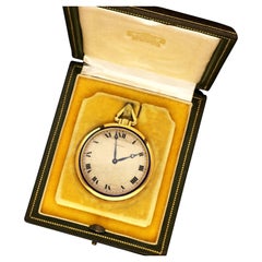 Cartier Antique "50 Years of Friendship"18ct Gold and Blue Enamel Pocket Watch