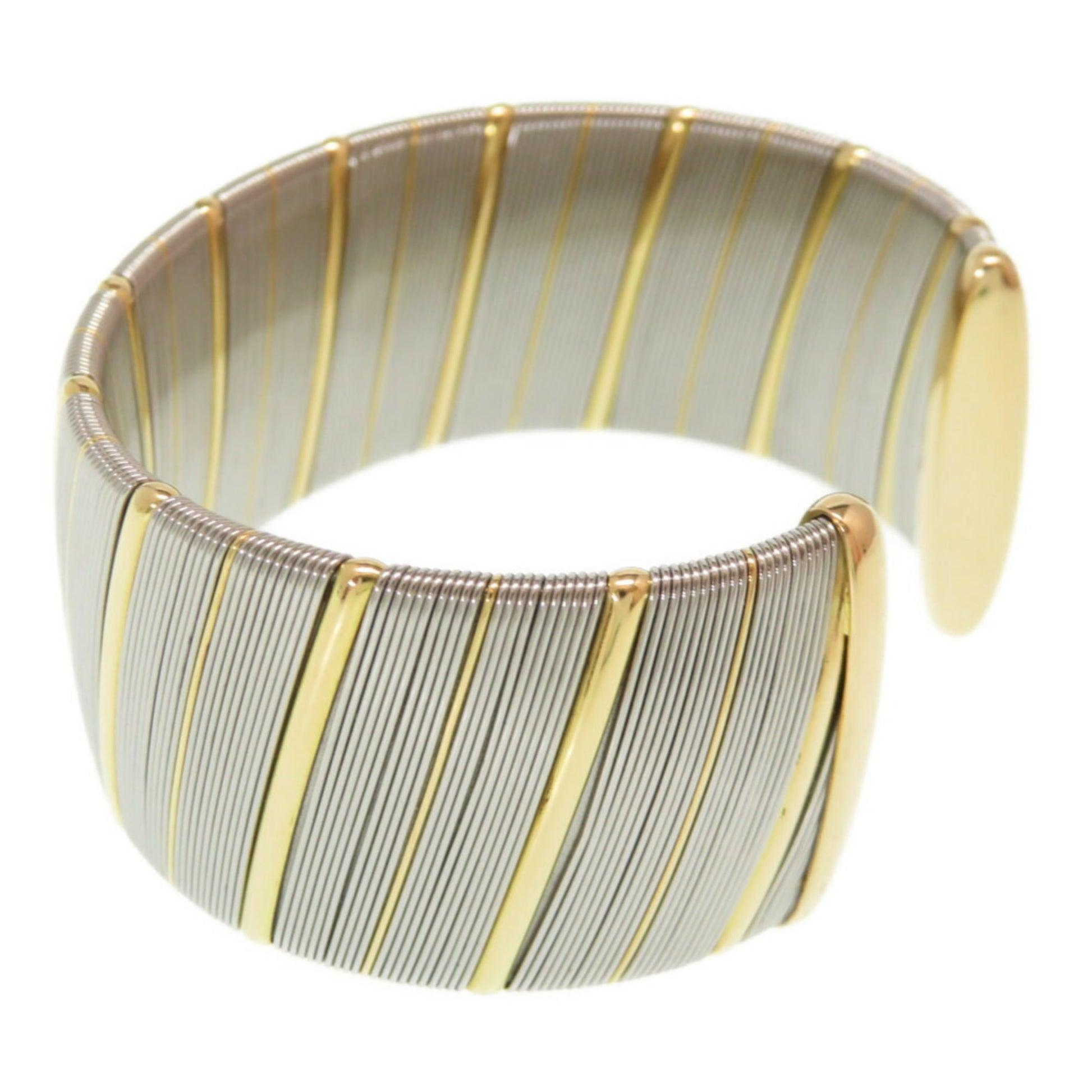 Cartier Antique Bangle in 18K Gold, Silver and Stainless Steel For Sale 2