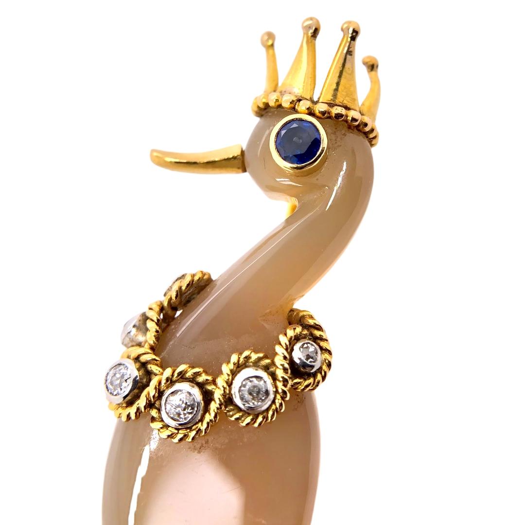 cartier duck brooch