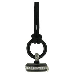 Cartier Antique Diamond Watch Fob Pendant Necklace