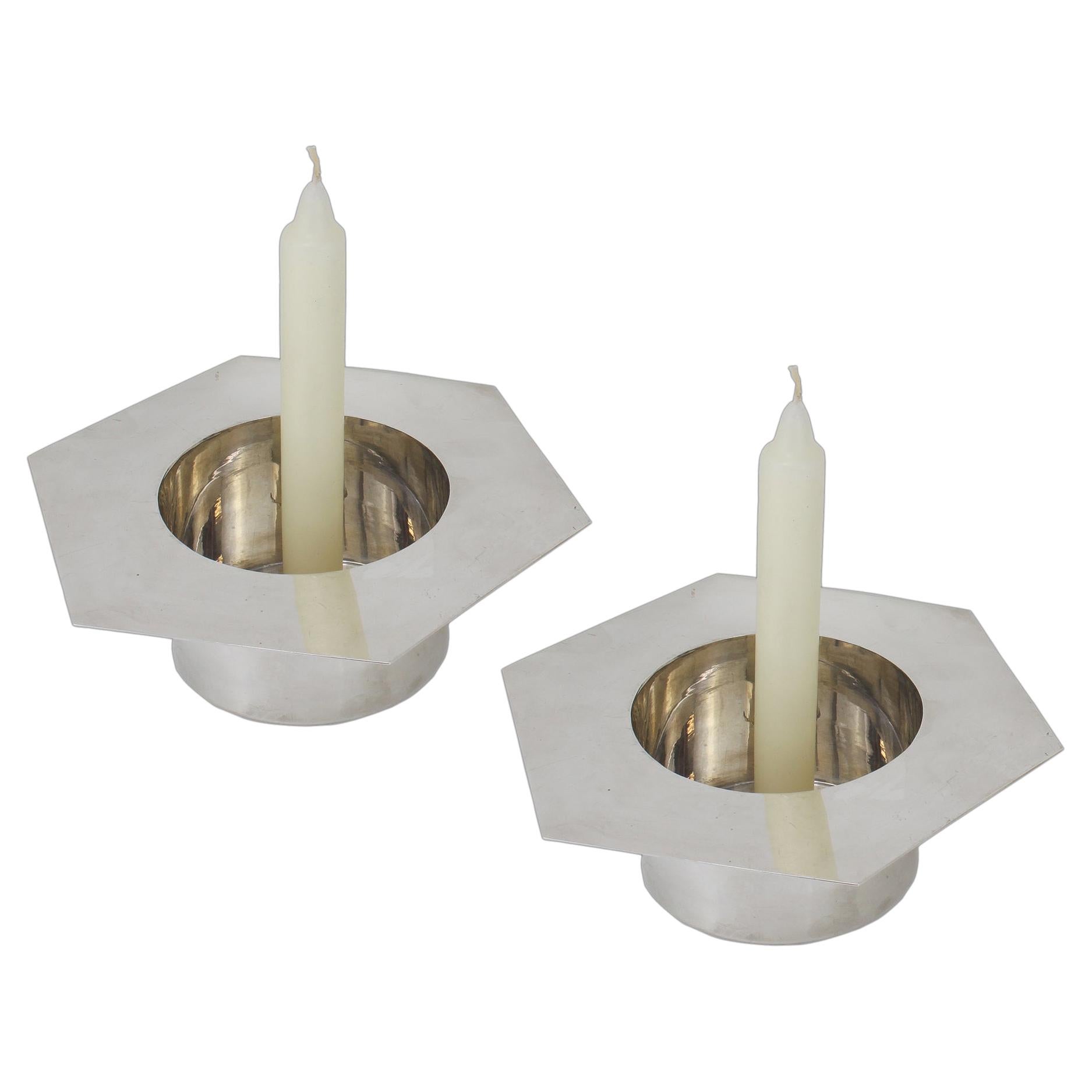 Antique American Silver Plate Candle Snuffer, Lighter and Match Holder