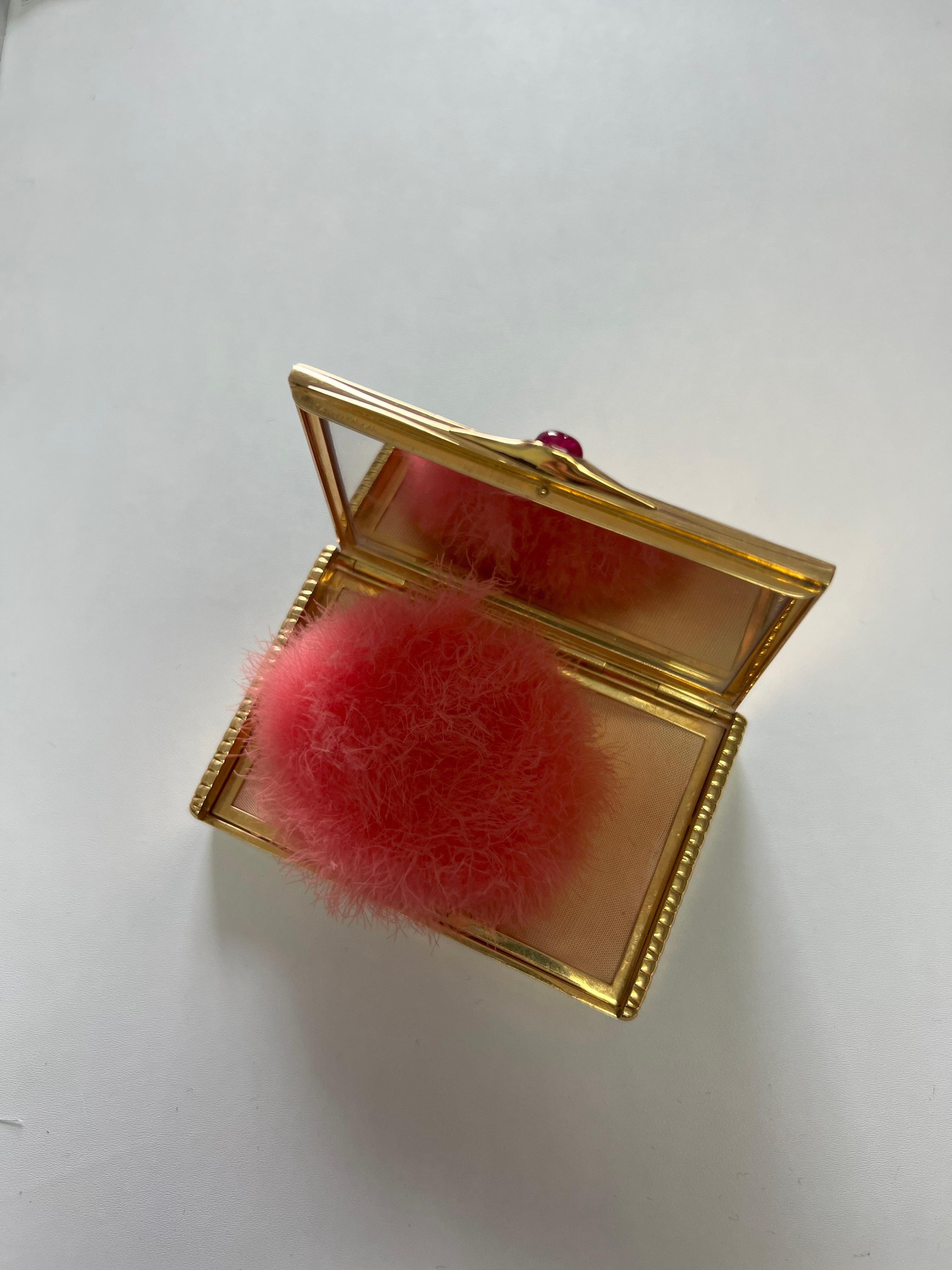 Cartier Antique Solid 14K Gold Powder Box, 197 Grams, Early 20th ...
