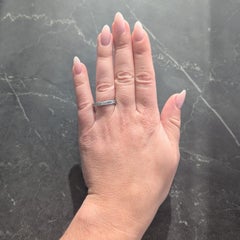 Cartier Art Deco 2.80 CTW French Cut Diamond Platinum Vintage Eternity Band Ring