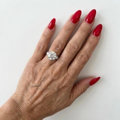 Cartier Art Deco 5 Carat Old European Diamond Platinum Ring