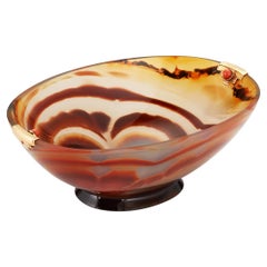 Cartier Art Deco Agate and Coral Bowl