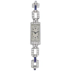  Cartier Art Deco Baguette Bracelet Watch