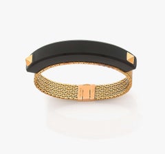 Cartier Art Deco Bracelet in Yellow Gold and Onyx
