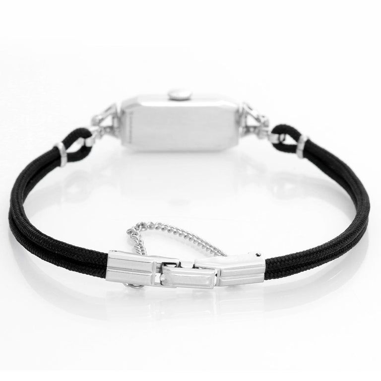 Cartier Art Deco Diamond and Platinum Ladies Watch at 1stDibs