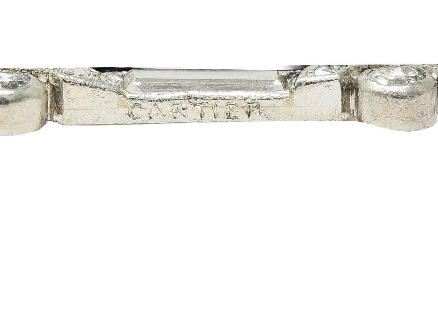 Cartier Art Deco Diamond Enamel Platinum Antique Car Automobile Charm 2