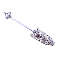 Cartier Art Deco Diamond Jabot Pin, Circa 1925