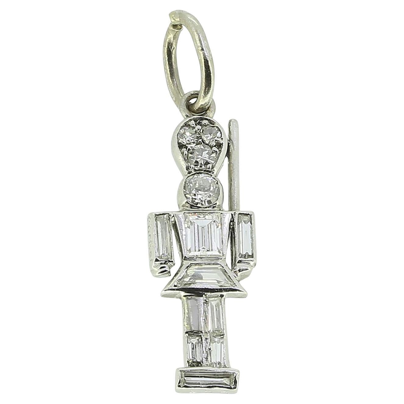 Cartier Art Deco Diamant Nussknacker Charme im Angebot