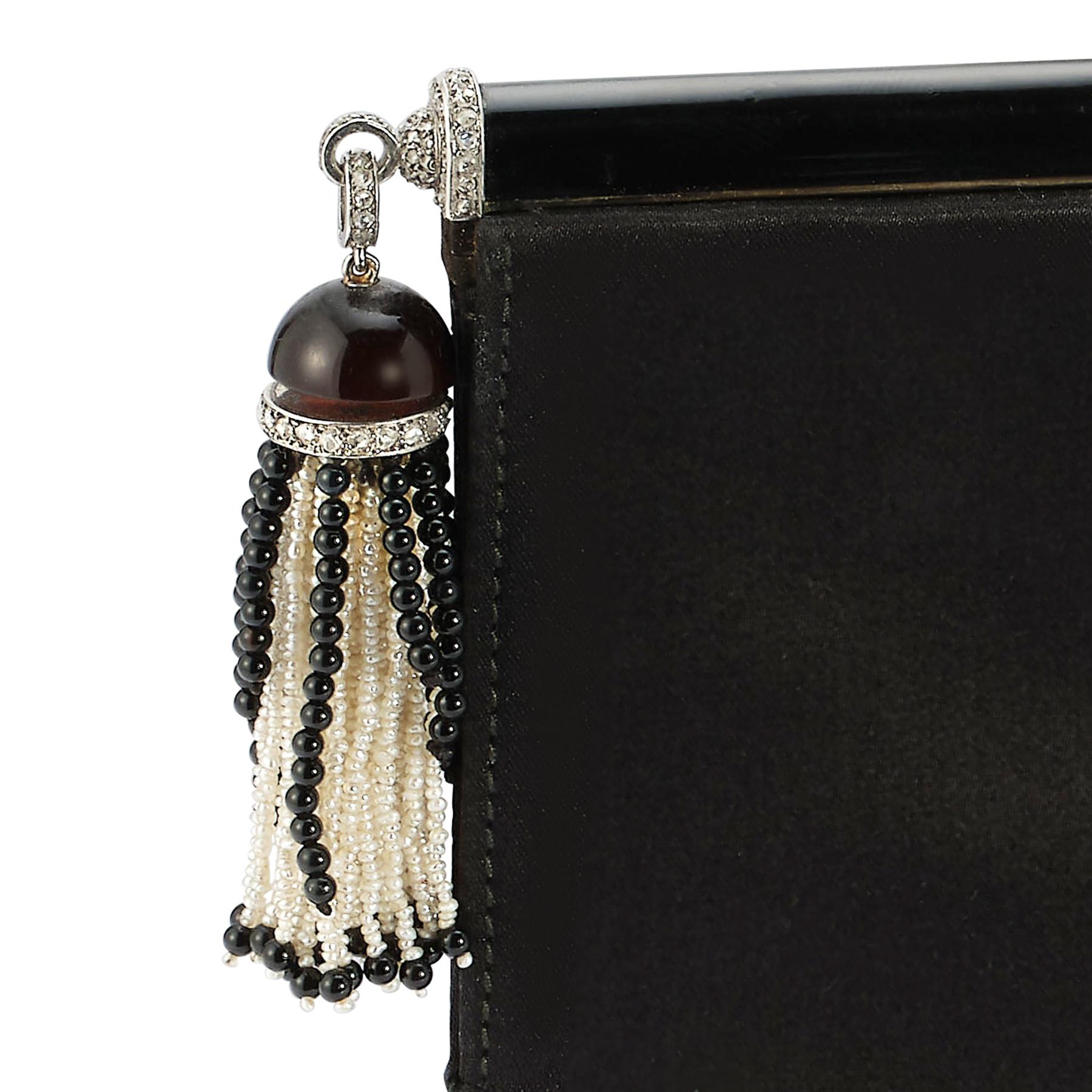 cartier art deco enamel handbag