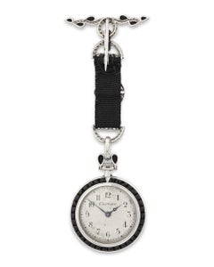 Cartier Art Deco Diamond Pendant Watch