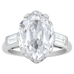 Vintage Cartier Art Deco Diamond Ring, 4.33 Carats