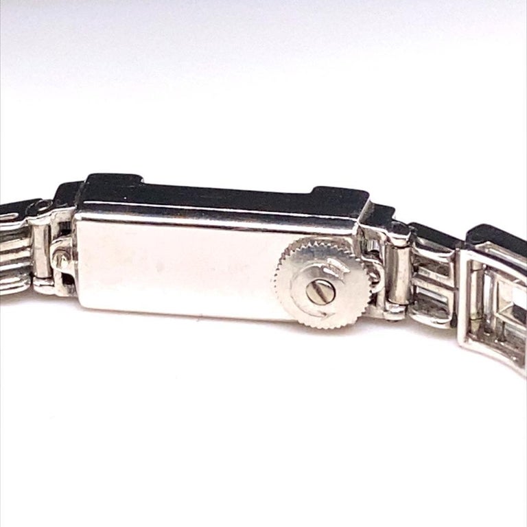 Cartier Art Deco Diamond Set Platinum Cocktail Watch at 1stDibs