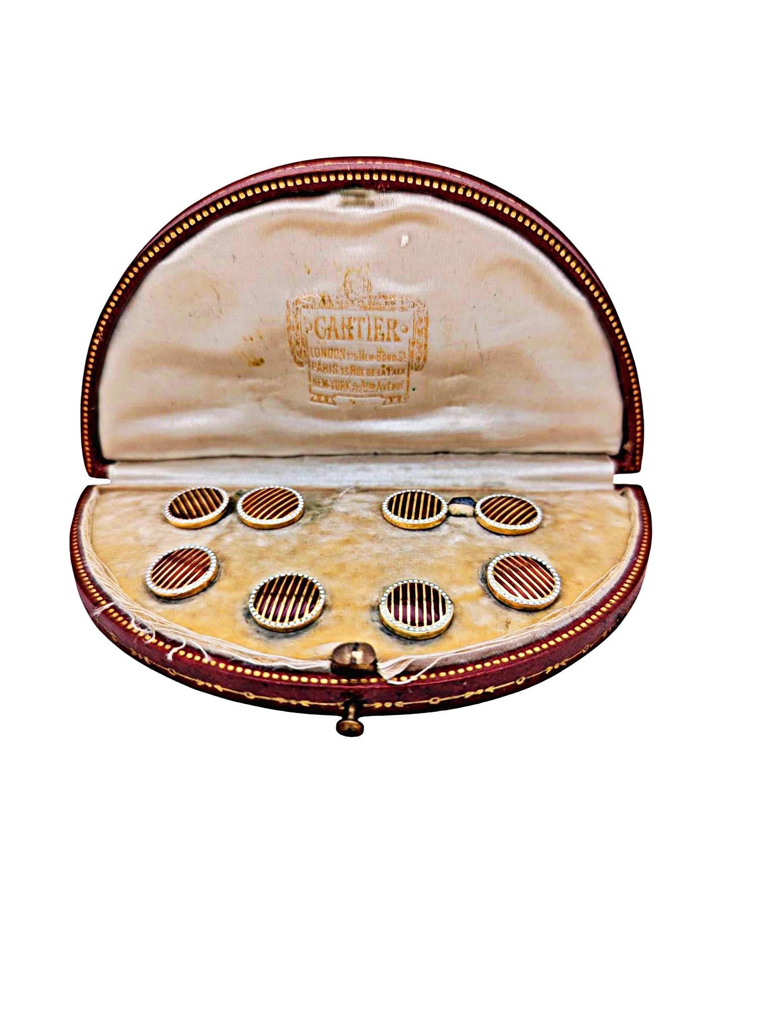 Ensemble de robe en or et émail Art Déco de Cartier, Circa 1930 en vente 6