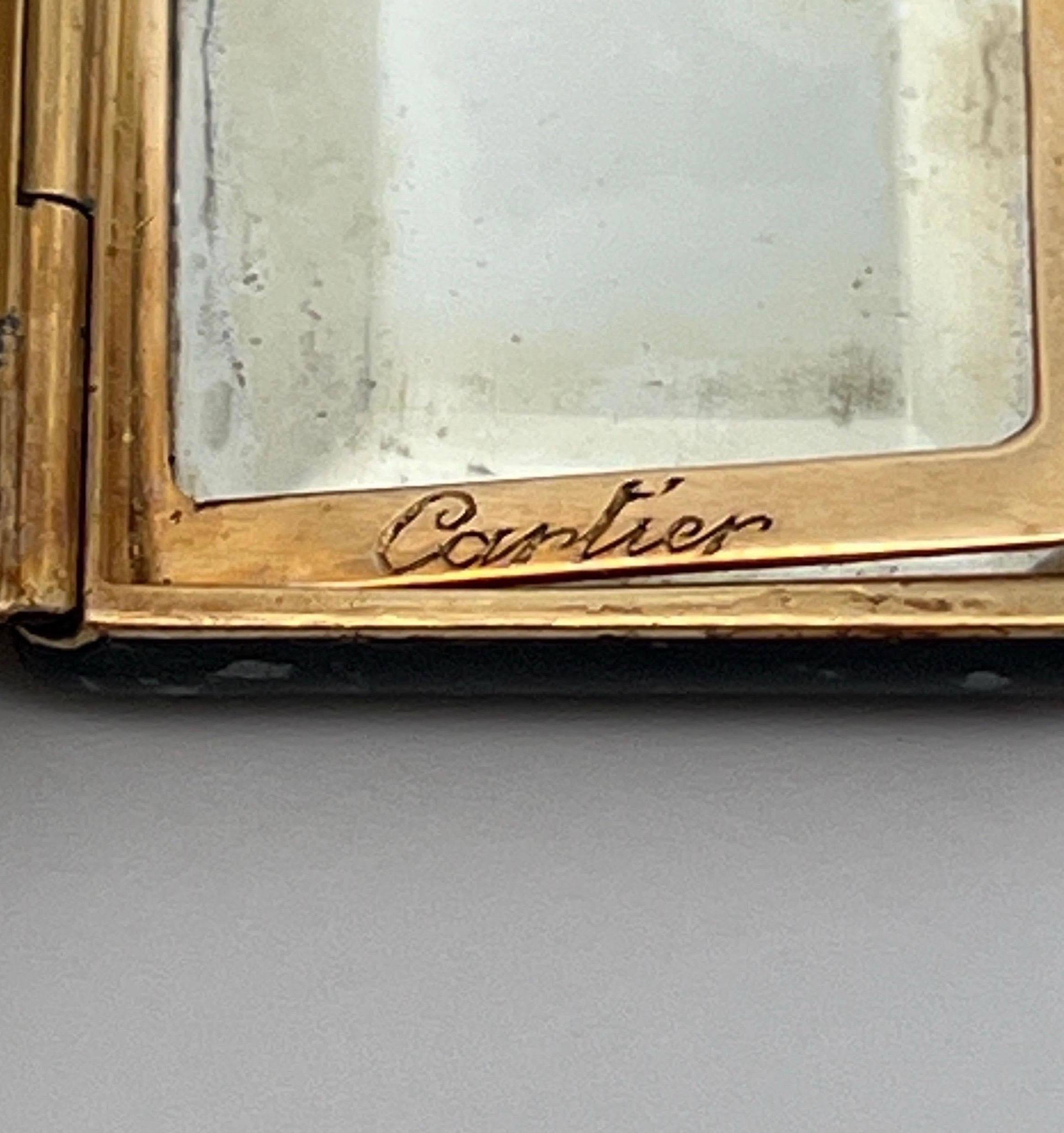 Cartier Art Deco Gold and Enamel Box In Excellent Condition For Sale In New York, NY