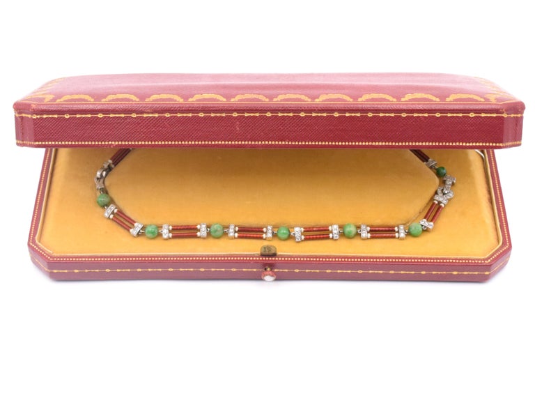 cartier jade necklace