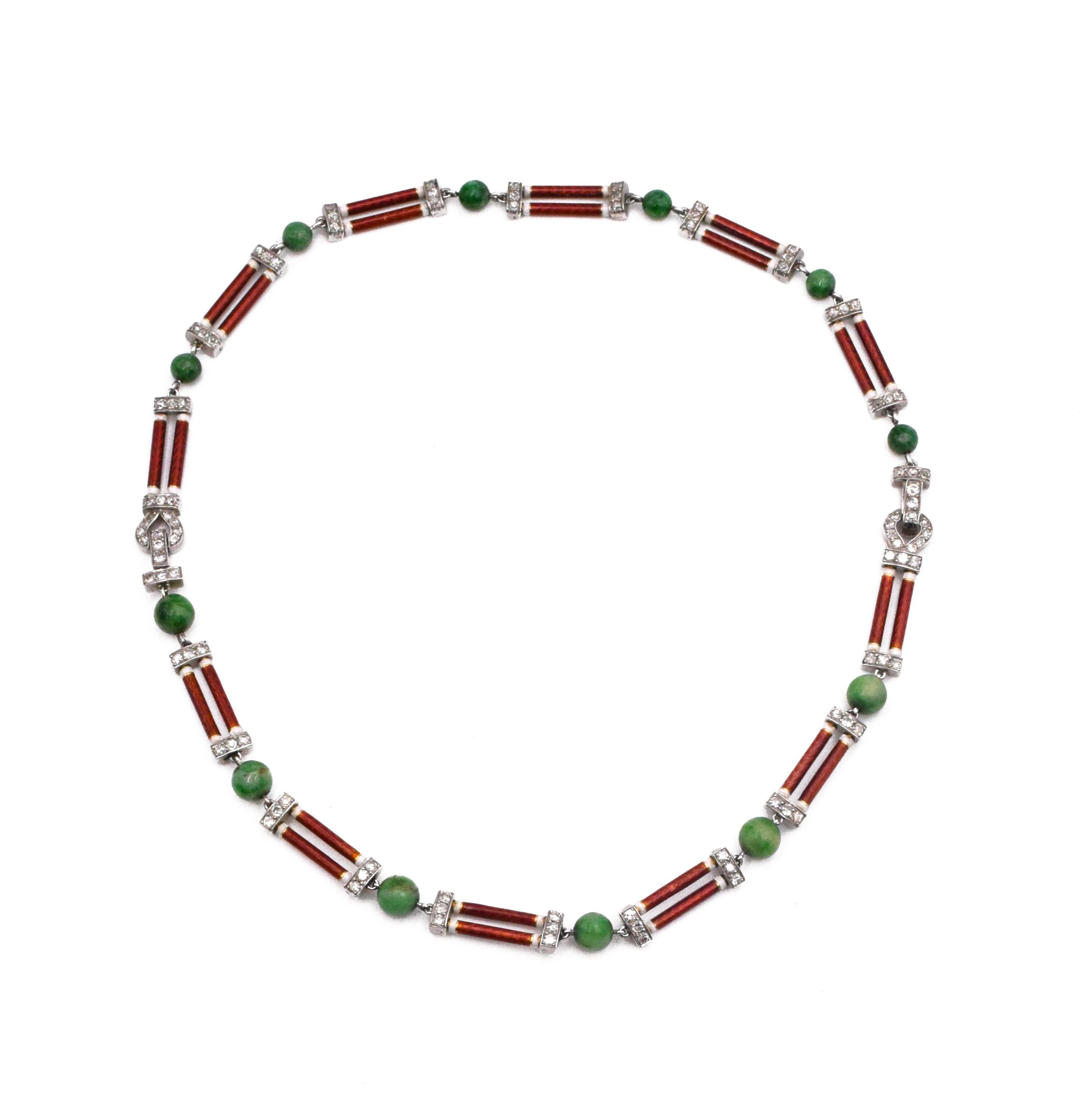 cartier jade necklace