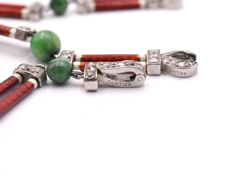 cartier jade necklace