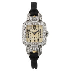 Cartier Art Deco Lady's Diamond Wristwatch